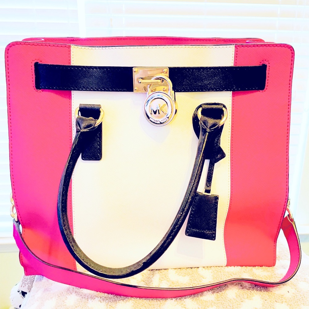 Michael Kors hot pink Large Hamilton